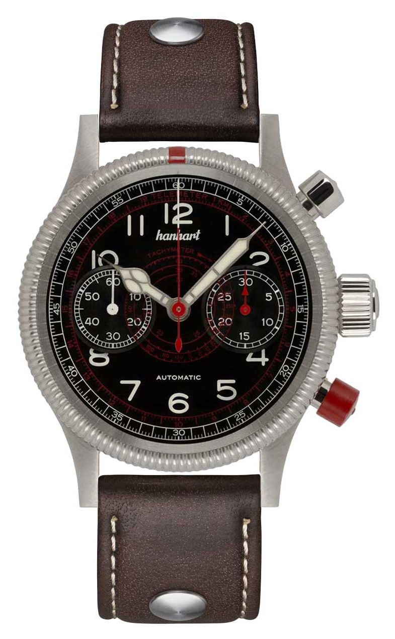 Hanhart 712.210-0110 PIONEER TachyTele Automatic (40mm) Watch