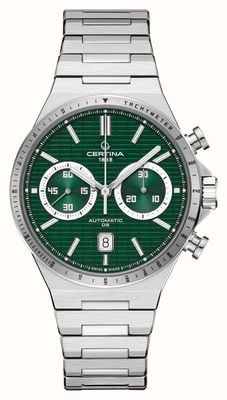 Certina DS-7 Chrono Auto (42mm) Green Dial / Stainless Steel Bracelet C0434271109100