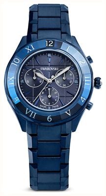 Swarovski Dextera Chrono (39mm) Blue Dial / Blue PVD Metal Bracelet 5715457