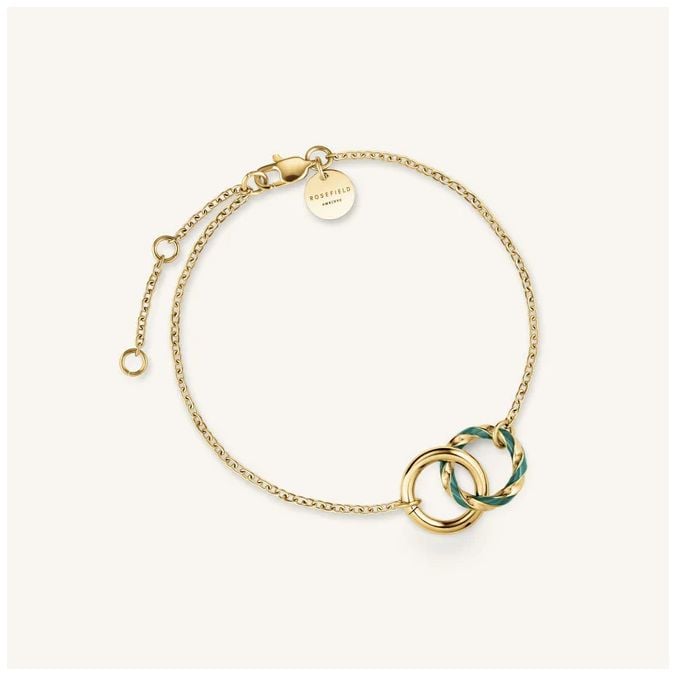 Rosefield Jewellery JBEDG-J715 Emerald Duo Gold Plated
