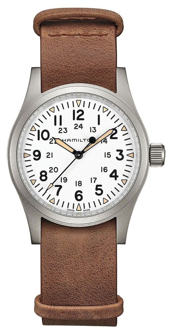 Hamilton H69439511 Khaki Field Mechanical (38mm) White Dial Watch