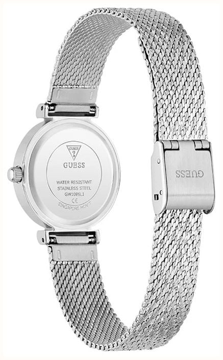 Guess Womens Louisa Silver-Tone Sunray Dial Silver-Tone Mesh Bracelet GW1086L1 - alternate view 3