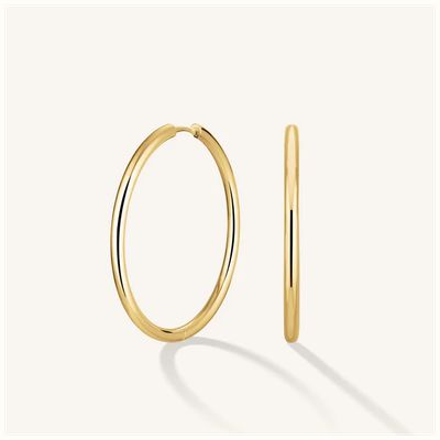 Rosefield Jewellery Fine Big Gold Plated Stainless Steel Hoops JEFBG-J977