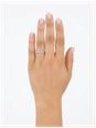 Bass Jewellery Round Brilliant Natural Diamond & Ruby 18ct White Gold Solitaire Pavé Ring J49103 - alternate view 4