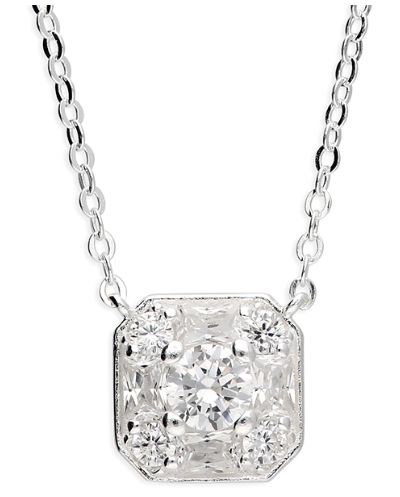 CME Leicester Limited H6333/C Sterling Silver Square CZ Jewellery