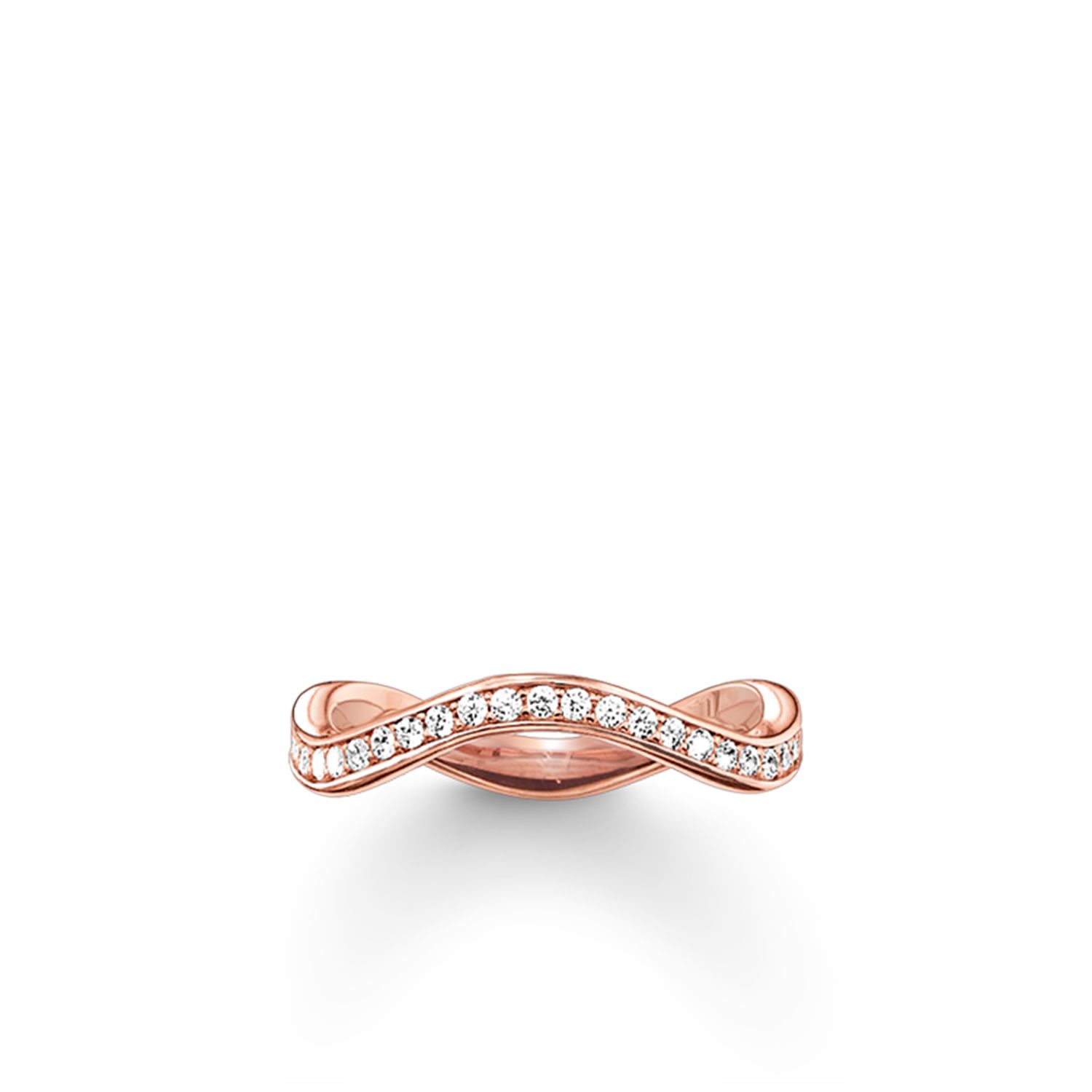 TR2010-416-14-56 Ring size 56 Rose Gold PLATE C/ Jewellery - Thomas Sabo - Modalova