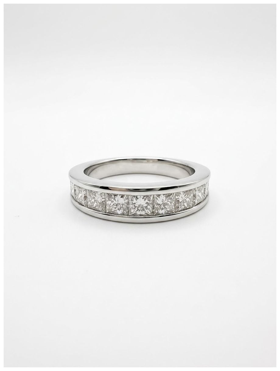 James Moore & Co JM5451 1.50ct Natural Princess Diamond 18ct Jewellery