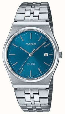 Casio MTP Series Analogue Quartz (35mm) Ocean Blue Sunray Dial / Stainless Steel Bracelet MTP-B145D-2A2VEF