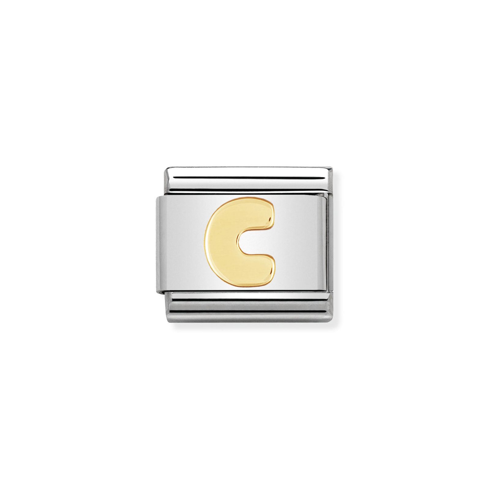 Nomination 030101/03 Classic Letter C 18ct Gold & Steel Jewellery