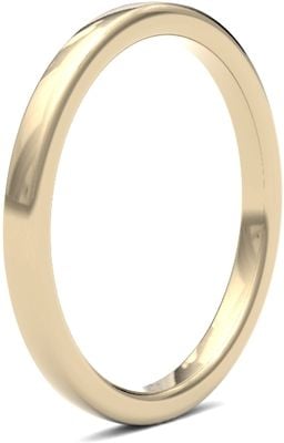 James Moore Wedding Rings | 9ct Yellow Gold | 2mm | Heavy | Soft Court | AG_2LHS-9Y