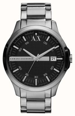 Armani Exchange Men's | Black Textured Dial | Stainless Steel Bracelet AX2103