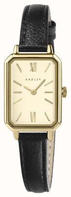 Radley Two-Hand Quartz (26mm) Champagne Dial / Black Leather Strap RY22038