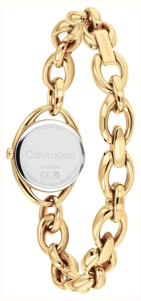 Calvin Klein Pure Link (25mm) Gold Dial / Gold PVD Stainless Steel Bracelet 25100211 - alternate view 3
