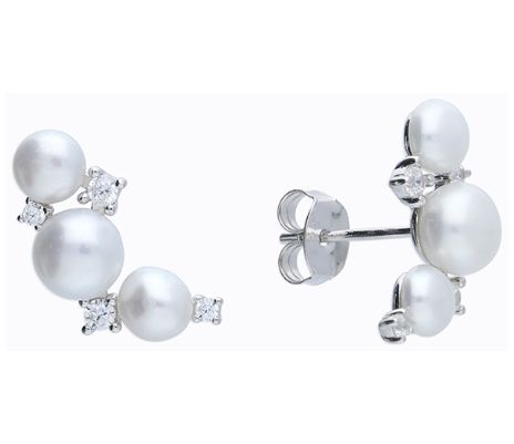 James Moore H7192/S Sterling Silver Freshwater Pearl And Jewellery