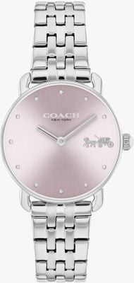 Coach Women's Elliot (28mm) Lilac Dial / Stainless Steel Bracelet 14504301