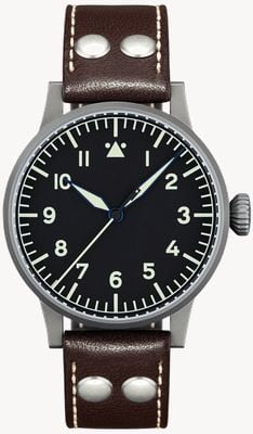 Laco Westerland Handwinding (45mm) Black Dial / Brown Calf Leather Strap 861750