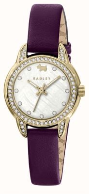 Radley Women's (26mm) Mother-of-Pearl Dial / Purple Leather Strap RY21828