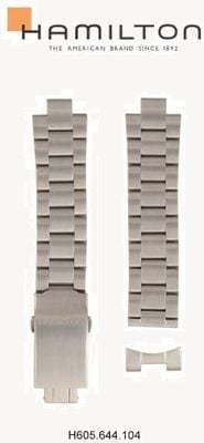 Hamilton Straps Khaki Field Stainless Steel Bracelet (Fits H64455133) - 20mm (BRACELET ONLY) - Ex display H695644104-Ex-display - scratches