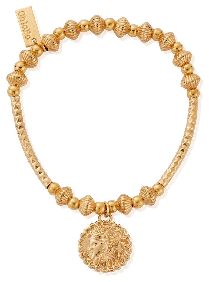 ChloBo GBHNCD3453 Pattern Noodle Disc Goddess Gold-Plated Jewellery