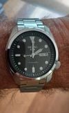 Customer picture of Seiko 5 Sport| Automatic | Stainless Steel Bracelet | Grey Dial SRPE51K1