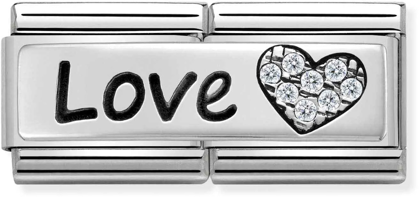 Nomination Classic Heart Sterling Silver & Steel Charm 330731/05