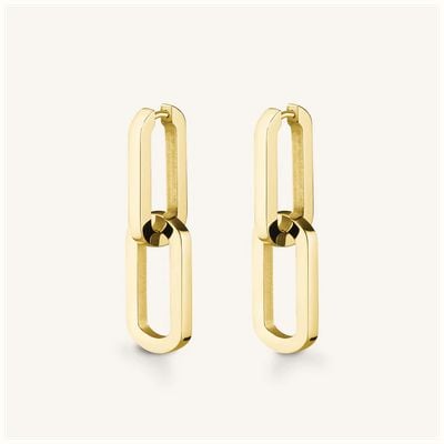 Rosefield Jewellery Dual Hoops Gold Stainless Steel Earings JEDHG-J585