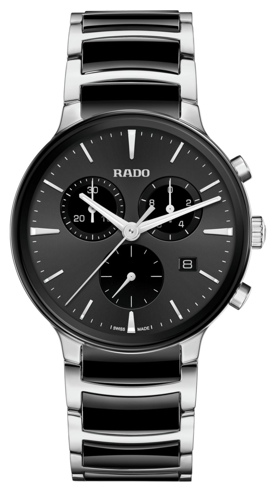 RADO R30210152 Centrix Chronograph (41mm) Black Dial / Black Watch