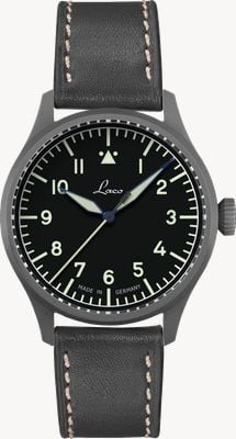 Laco Stuttgart PRO Automatic (37mm) Black Dial / Black Leather Strap 862141-FPA-37-V-E-X-A-E-U-X-L-T-R