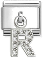 Nomination Classic Letter R Cubic Zirconia Charm 331818/18