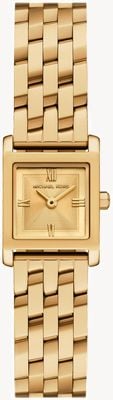 Michael Kors Georgie Square (19mm) Gold Dial / Gold PVD Stainless Steel Bracelet MK4931