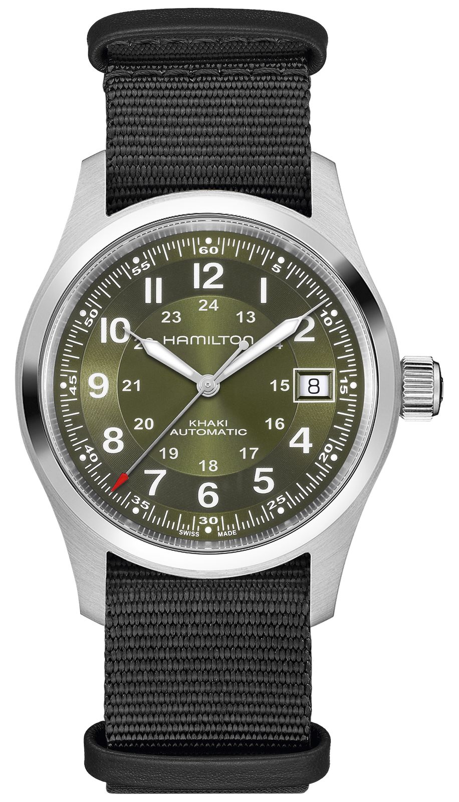 Hamilton H70455960 Khaki Field Automatic (38mm) Green Sunray Watch