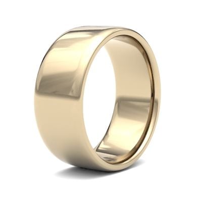 James Moore Wedding Rings | 9ct Yellow Gold | 8mm | Light | Soft Court | AG_8LLS-9Y