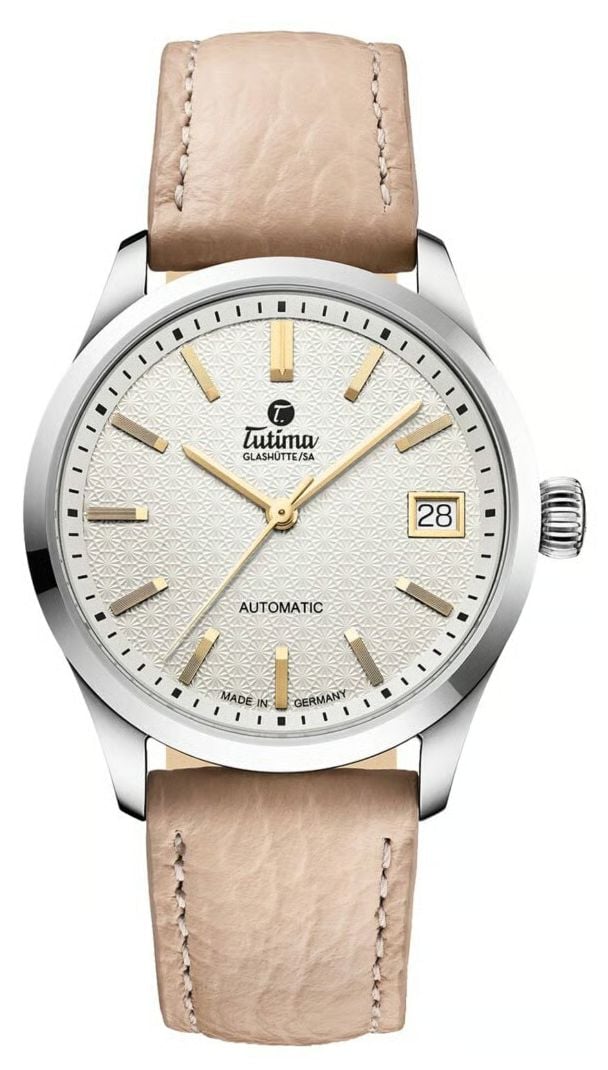 Tutima GlashÃ¼tte 6705-01 Sky Automatic (34mm) Opal White Watch