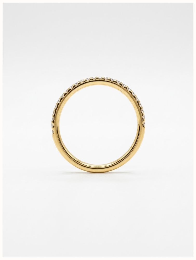 0.25ct Round Brilliant Natural Diamond 18ct Yellow Gold Half Eternity HET1973 - alternate view 3