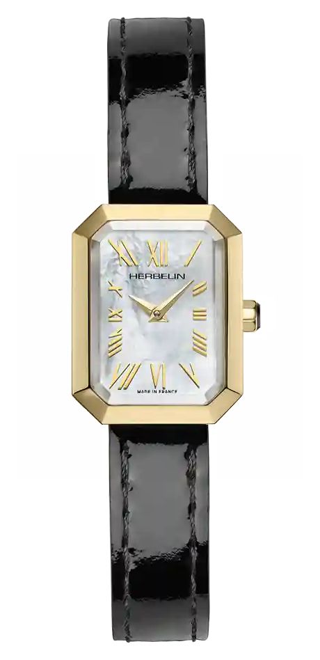 Herbelin 17446P101 OctogÃ´ne Quartz (20.4mm) Mother-of-Pearl Watch