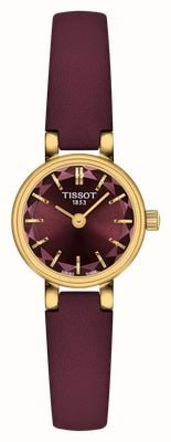 Tissot Lovely Round Quartz (19.5mm) Burgundy Dial / Burgundy Leather Strap T1400093637100