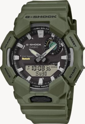 Casio G-Shock GA-B010 Series Solar Step-Tracker (49.3mm) Black Dial / Green Resin Band GA-B010-3AER