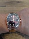 Customer picture of Bulova Surveyor Automatic (39mm) Purple Sunburst Dial / Rose-Gold PVD Stainless Steel Bracelet 97B234