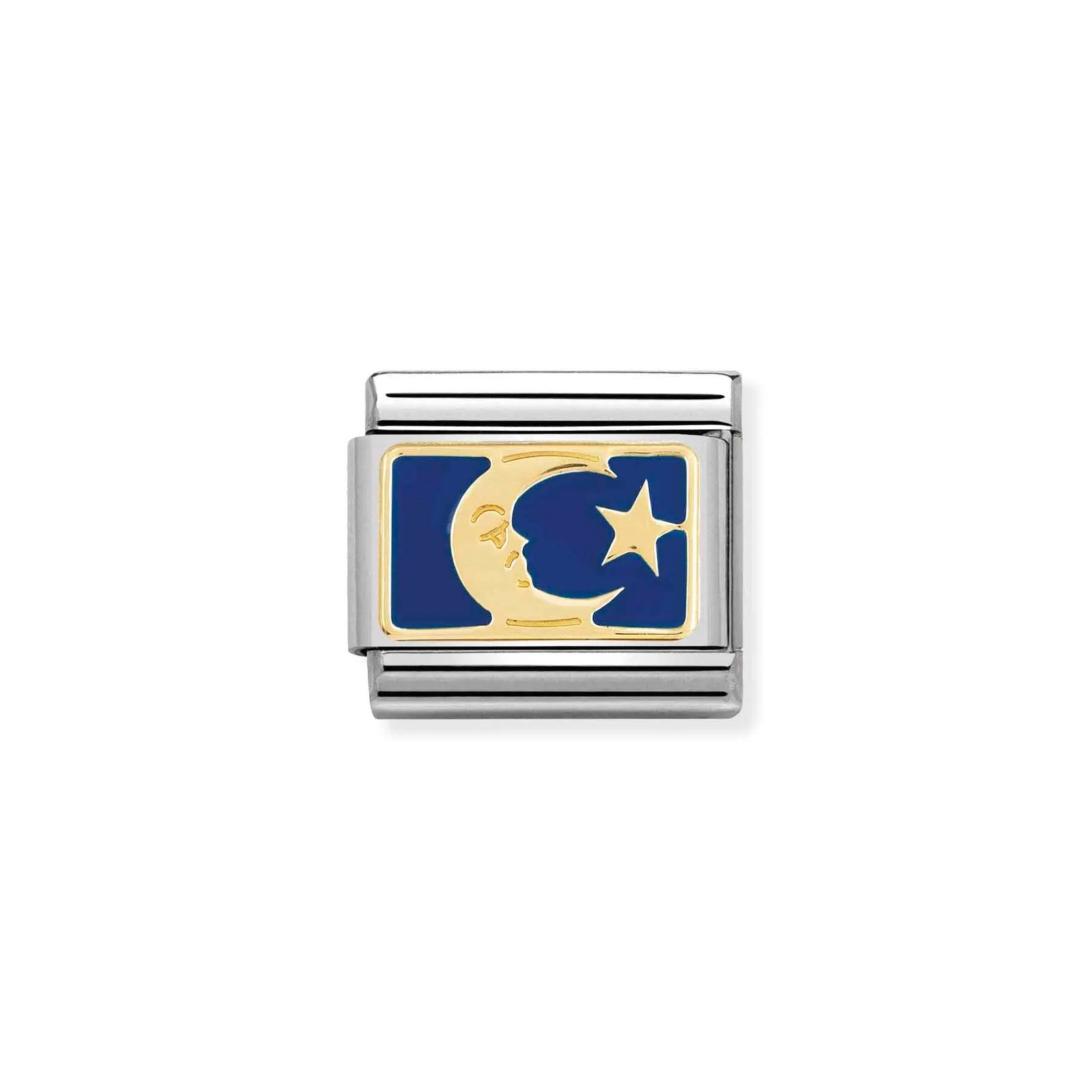 Nomination 030284/45 Classic Blue Moon 18ct Gold & Steel Jewellery