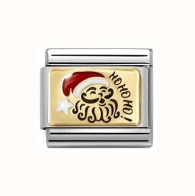 Nomination CLASSIC Gold Santa Claus Ho Ho Ho Enamel Charm 030289/10