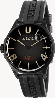 U-Boat Darkmoon PVD (41.5mm) Black Dial / Black Vulcanised Rubber Strap 9019/B
