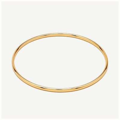 D.LOUISE Classic Gold Plated Bangle Size S/M SKB-09-02