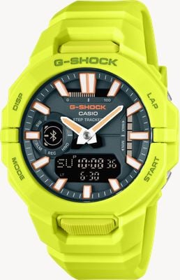 Casio G-SHOCK GBA-950 Series Step Tracker (43.9mm) Dark Blue Dial / Lime Green Resin Band GBA-950-9A3ER