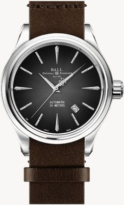 Ball Watch Company Trainmaster Legend | 40mm | Limited Edition | Black Dial | Brown Leather Strap NM9080D-L1J-BK