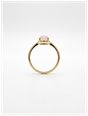 James Moore & Co Natural Diamond & Rose Quartz Cabochon Pear Cut 9ct Yellow Gold Ring J83504 - alternate view 3