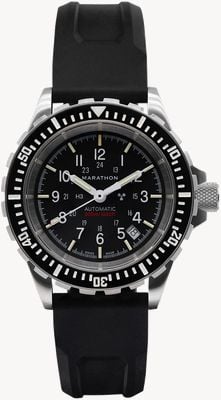 Marathon GSAR Large Diver's Automatic (41mm) Black Dial / Black Silicone Strap Watch WW194006SS-0130