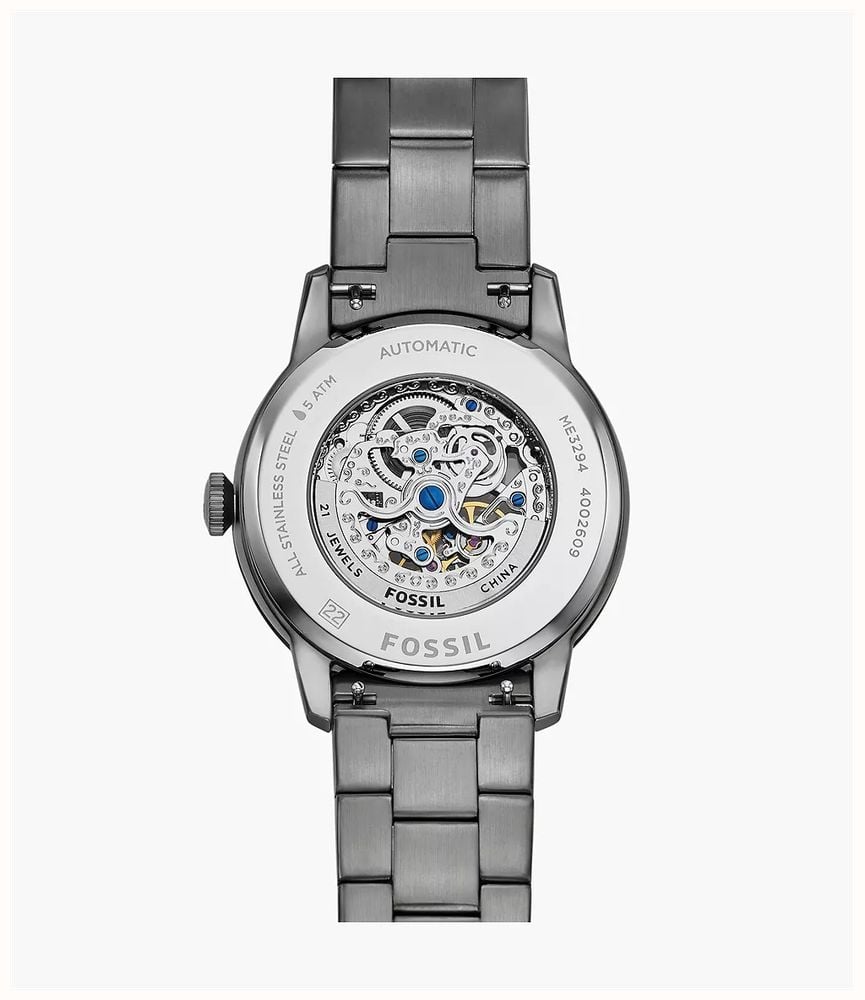 Fossil 44 mm Automatic Smoke Stainless Steel ME3294 - alternate view 3