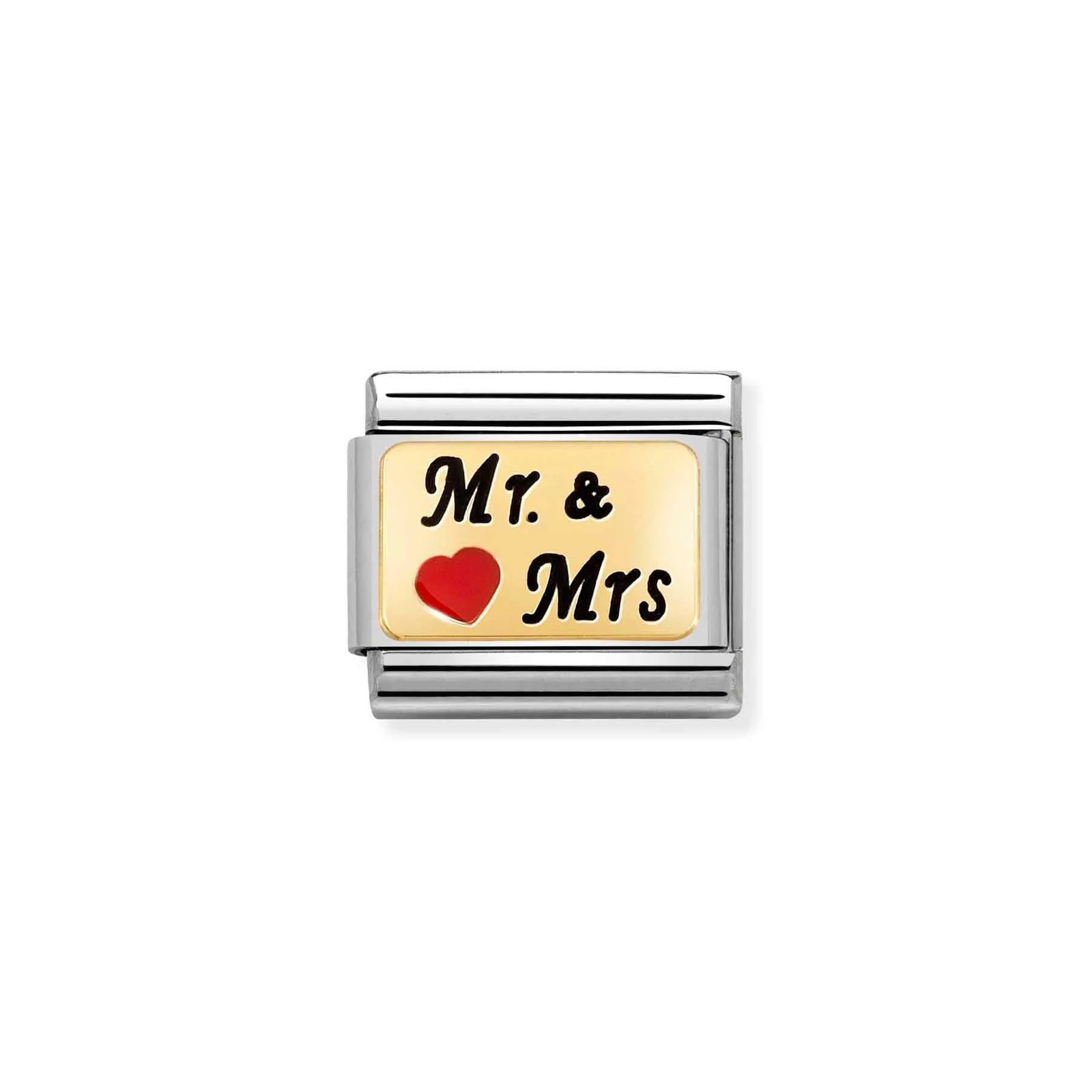 Nomination 030284/53 Classic Mr And Mrs With Heart 18ct Gold Jewellery