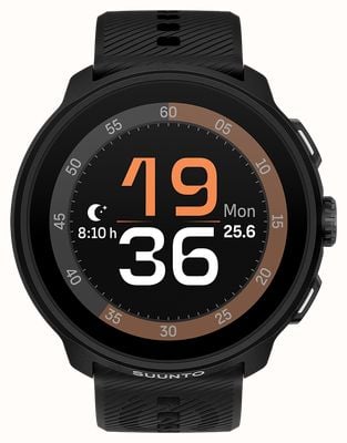 Suunto RUN Lightweight AMOLED Running Watch (46mm) All Black - Silicone SS051272000