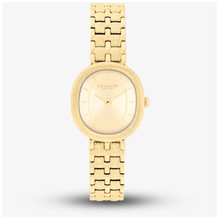 Coach 14504660 Ladies Harlow Gold Dial Bracelet Watch